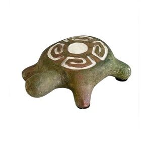 Jeremy Diller Raku Pottery Fetish Turtle Signed Art Figurine